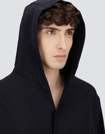 SHACKET IN FLUID WOOL Navy Blue