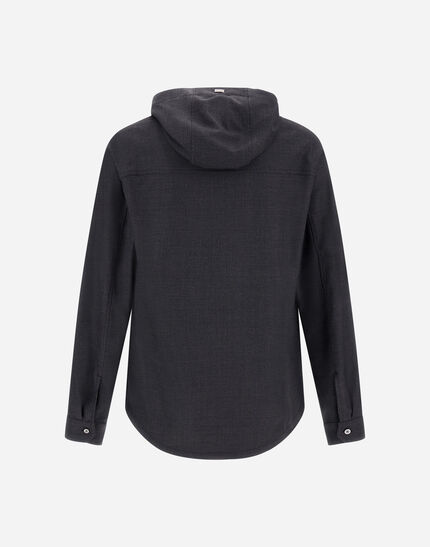 SHACKET IN FLUID WOOL Navy Blue