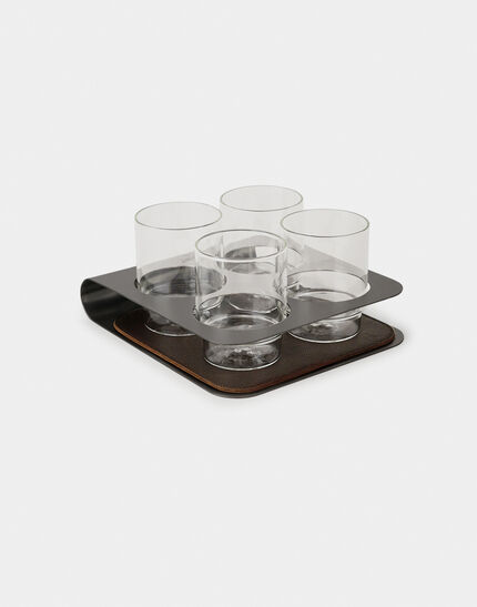 HERNO HABITA SET OF 4 TABLE GLASSES Transparent