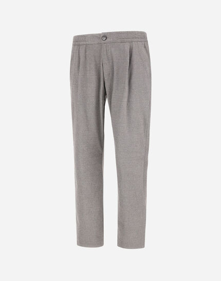 RESORT TROUSERS IN MELANGE SUEDE EFFECT Light Grey 6 RESORT TROUSERS IN MELANGE SUEDE EFFECT Light Grey