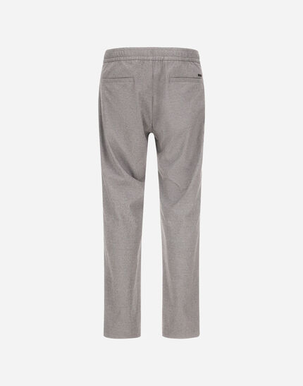 RESORT TROUSERS IN MELANGE SUEDE EFFECT Light Grey 7 RESORT TROUSERS IN MELANGE SUEDE EFFECT Light Grey
