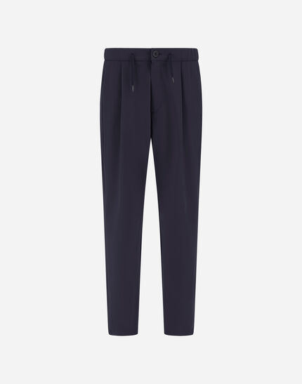 LIGHT COMFORT STRETCH WOVEN TROUSERS Blue