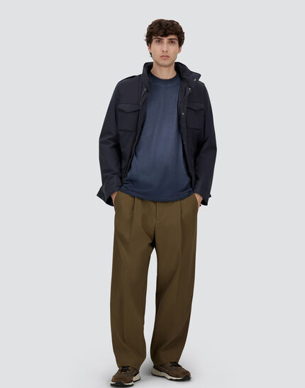COTTON FEEL TROUSERS Military