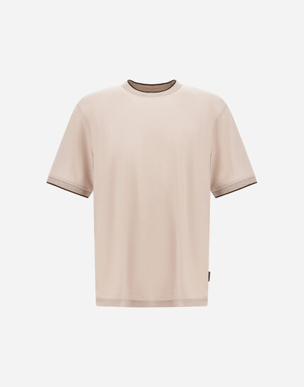 T-SHIRT IN SOFT WOOL JERSEY Chantilly