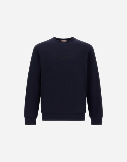 RESORT SWEATSHIRT IN COTTON FLEECE Navy Blue