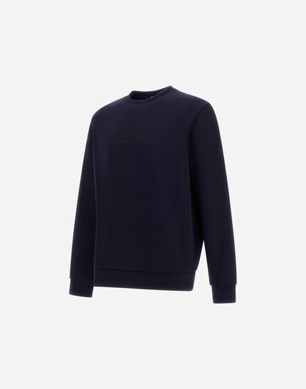 RESORT SWEATSHIRT IN COTTON FLEECE Navy Blue