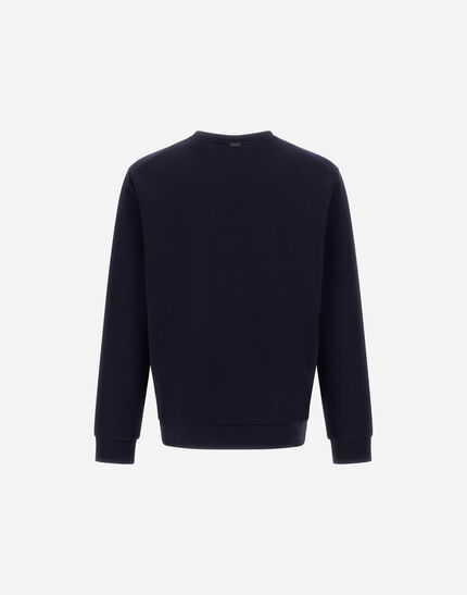 RESORT SWEATSHIRT IN COTTON FLEECE Navy Blue
