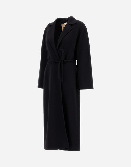 BELTED COAT IN NEW MODERN WOOL Black