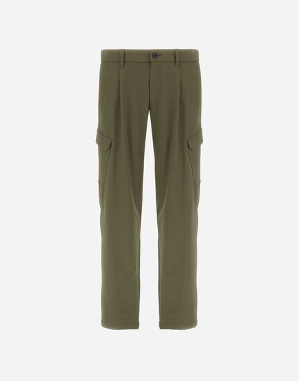 LIGHT COMFORT STRETCH WOVEN CARGO TROUSERS Green