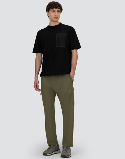 LIGHT COMFORT STRETCH WOVEN CARGO TROUSERS Green