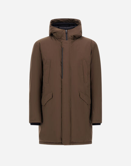 LONG PARKA IN 2-LAYER WINDSTOPPER Green
