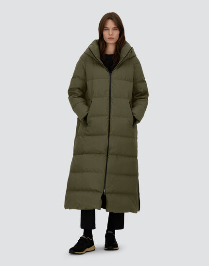 LONG JACKET IN 2-LAYER WINDSTOPPER Green