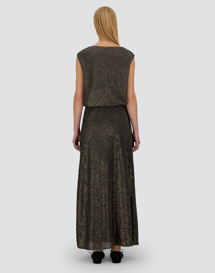 RESORT TOP IN MATT SEQUINS Iron