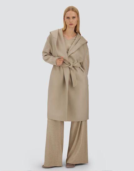 RESORT COAT IN DOUBLE FACED PURE WOOL Chantilly 2 RESORT COAT IN DOUBLE FACED PURE WOOL Chantilly