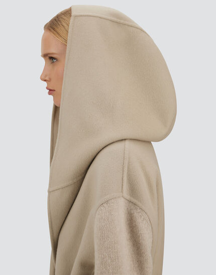 RESORT COAT IN DOUBLE FACED PURE WOOL Chantilly 3 RESORT COAT IN DOUBLE FACED PURE WOOL Chantilly