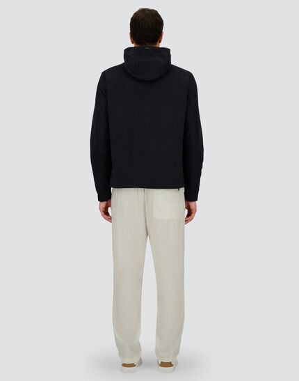 RESORT JACKET IN MELANGE SUEDE EFFECT & ECOAGE Navy Blue