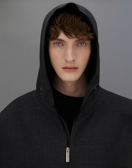LAMINAR JACKET IN WOOL TOUCH Iron 3 LAMINAR JACKET IN WOOL TOUCH Iron
