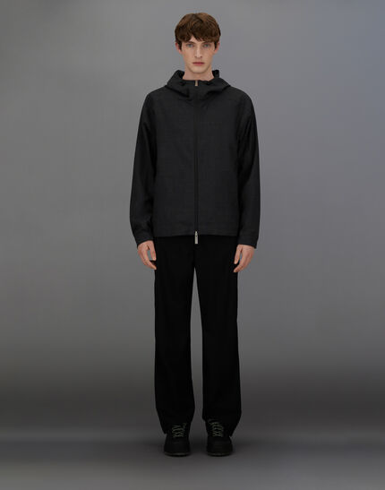 LAMINAR JACKET IN WOOL TOUCH Iron 4 LAMINAR JACKET IN WOOL TOUCH Iron