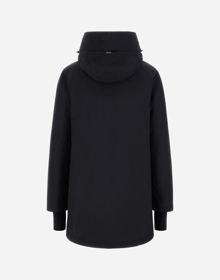 HOODED A-SHAPE JACKET IN 2-LAYER WINDSTOPPER Black 6 HOODED A-SHAPE JACKET IN 2-LAYER WINDSTOPPER Black