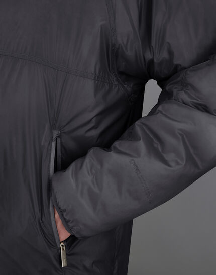 LAMINAR HOODED JACKET IN QUILTED RIPSTOP Black 3 LAMINAR HOODED JACKET IN QUILTED RIPSTOP Black