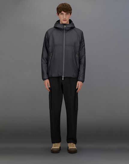 LAMINAR HOODED JACKET IN QUILTED RIPSTOP Black 4 LAMINAR HOODED JACKET IN QUILTED RIPSTOP Black