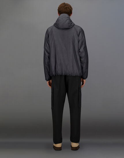 LAMINAR HOODED JACKET IN QUILTED RIPSTOP Black 5 LAMINAR HOODED JACKET IN QUILTED RIPSTOP Black