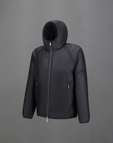 LAMINAR HOODED JACKET IN QUILTED RIPSTOP Black 6 LAMINAR HOODED JACKET IN QUILTED RIPSTOP Black