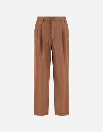 TROUSERS IN ALTERNATIVE LEATHER Leather