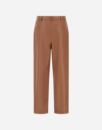 TROUSERS IN ALTERNATIVE LEATHER Leather