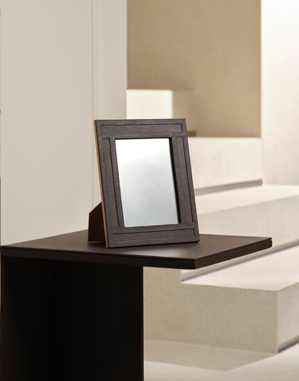 HERNO HABITA LEATHER FRAME Coffee