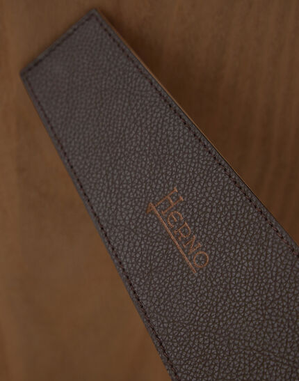 HERNO HABITA LEATHER FRAME Coffee
