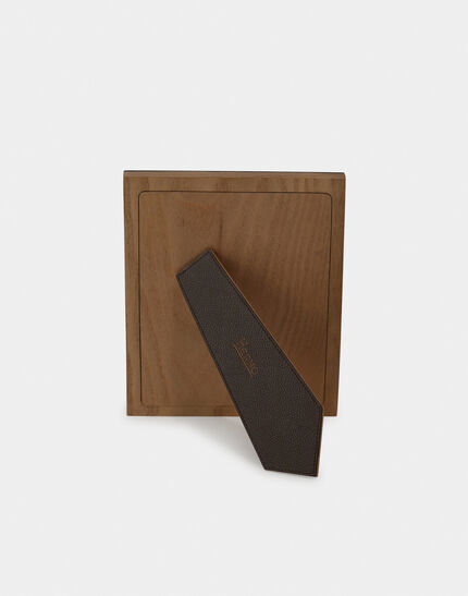 HERNO HABITA LEATHER FRAME Coffee