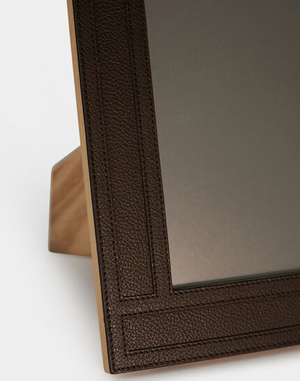 HERNO HABITA LEATHER FRAME Coffee