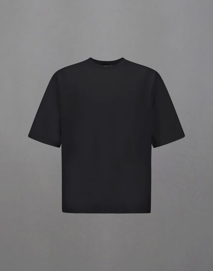 LAMINAR T-SHIRT IN MERCERISED JERSEY Black