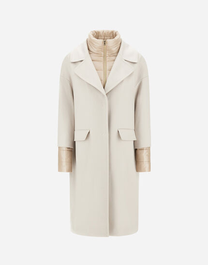 COAT IN PURE CASHMERE AND NYLON ULTRALIGHT Chantilly