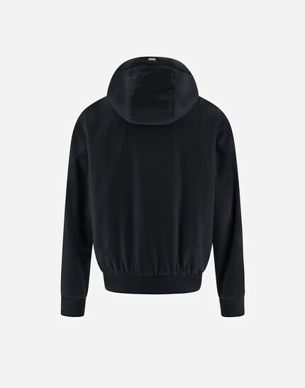 RESORT BOMBER JACKET IN CASHMERE SILK Navy Blue