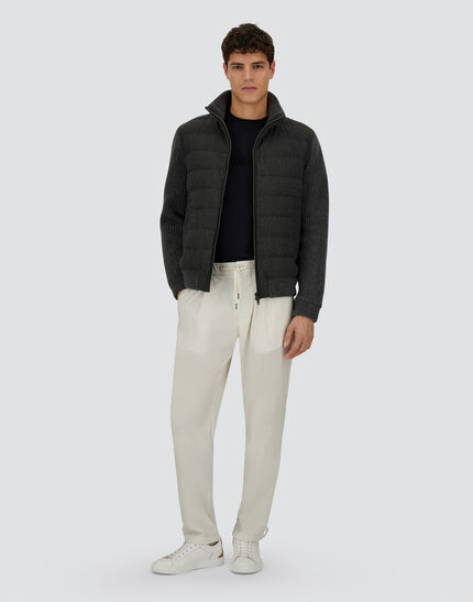 RESORT JACKET IN WOOL KNICKERBOCKER Iron 2 RESORT JACKET IN WOOL KNICKERBOCKER Iron