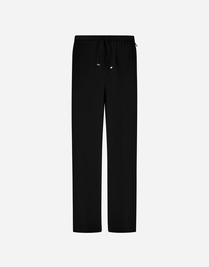 RESORT TROUSERS IN CASHMERE SILK Black 1 RESORT TROUSERS IN CASHMERE SILK Black