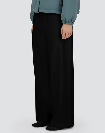RESORT TROUSERS IN CASHMERE SILK Black 3 RESORT TROUSERS IN CASHMERE SILK Black