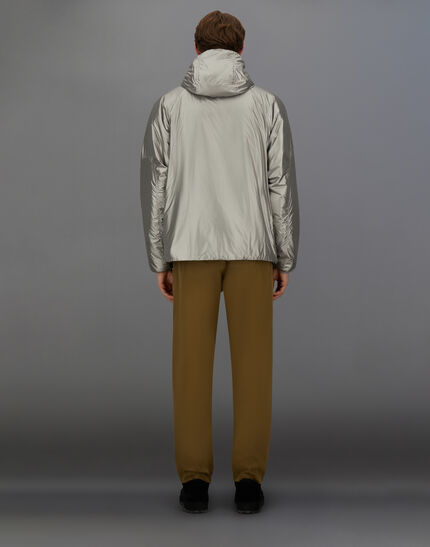 LAMINAR HOODED JACKET IN METALLIC SHIELD Silver 5 LAMINAR HOODED JACKET IN METALLIC SHIELD Silver