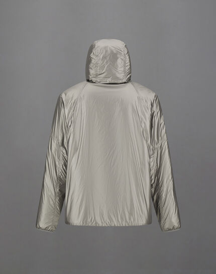 LAMINAR HOODED JACKET IN METALLIC SHIELD Silver 7 LAMINAR HOODED JACKET IN METALLIC SHIELD Silver
