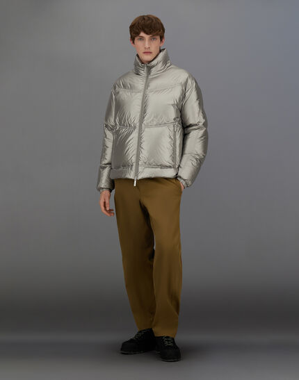 LAMINAR JACKET IN METALLIC SHIELD Silver