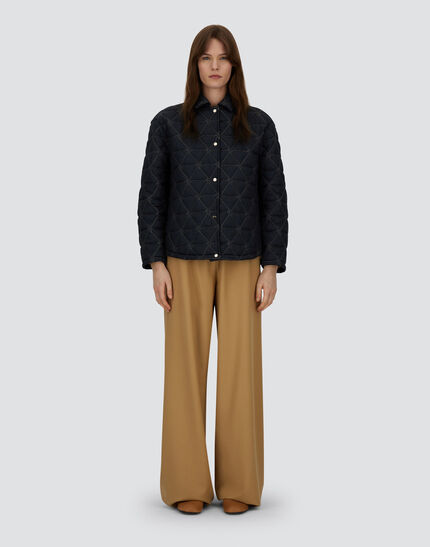 JACKET IN ARENDELLE AND NYLON ULTRALIGHT Navy Blue
