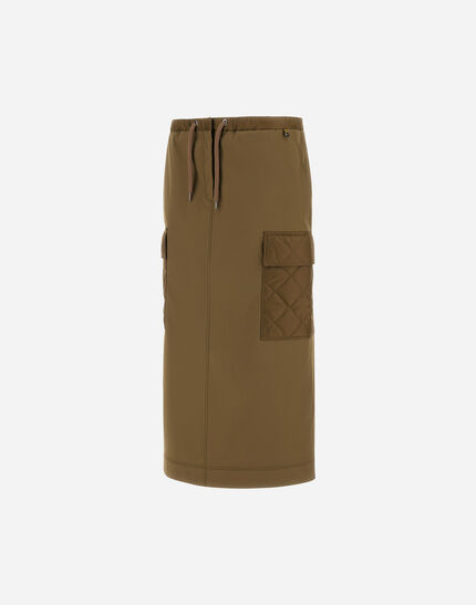 SKIRT IN COTTON FEEL AND NYLON CHAMONIX Military 6 SKIRT IN COTTON FEEL AND NYLON CHAMONIX Military