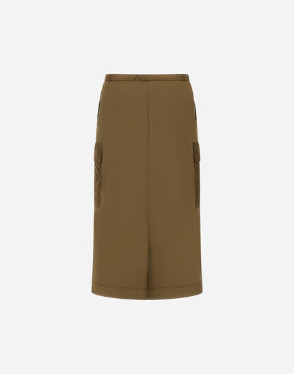 SKIRT IN COTTON FEEL AND NYLON CHAMONIX Military 7 SKIRT IN COTTON FEEL AND NYLON CHAMONIX Military