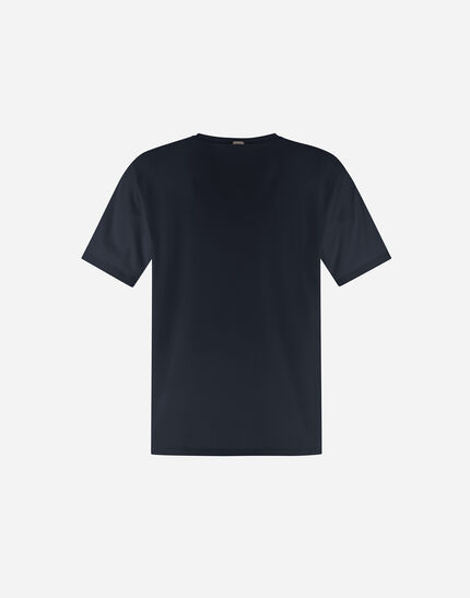 RESORT T-SHIRT IN BASIC COTTON & LIGHT STRETCH NYLON Navy Blue