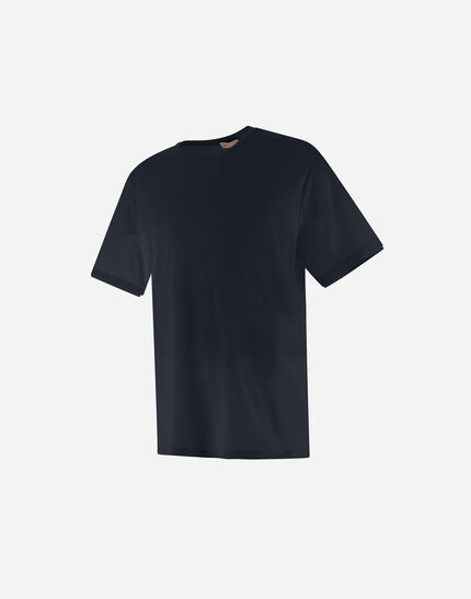 RESORT T-SHIRT IN BASIC COTTON & LIGHT STRETCH NYLON Navy Blue