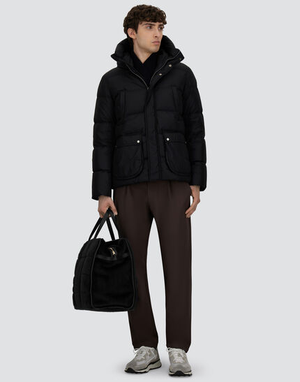 BOMBER JACKET IN NYLON CHAMONIX Black Espresso