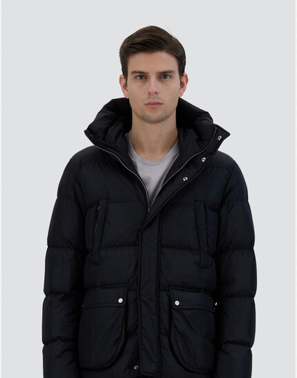BOMBER JACKET IN NYLON CHAMONIX Black Espresso 7 BOMBER JACKET IN NYLON CHAMONIX Black Espresso