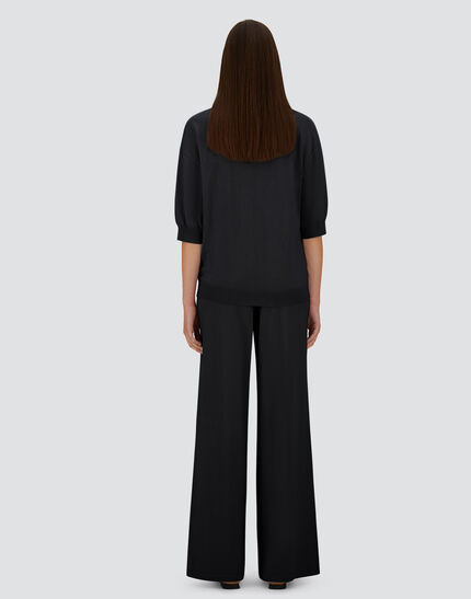 POLO SHIRT IN PURE CASHMERE Black